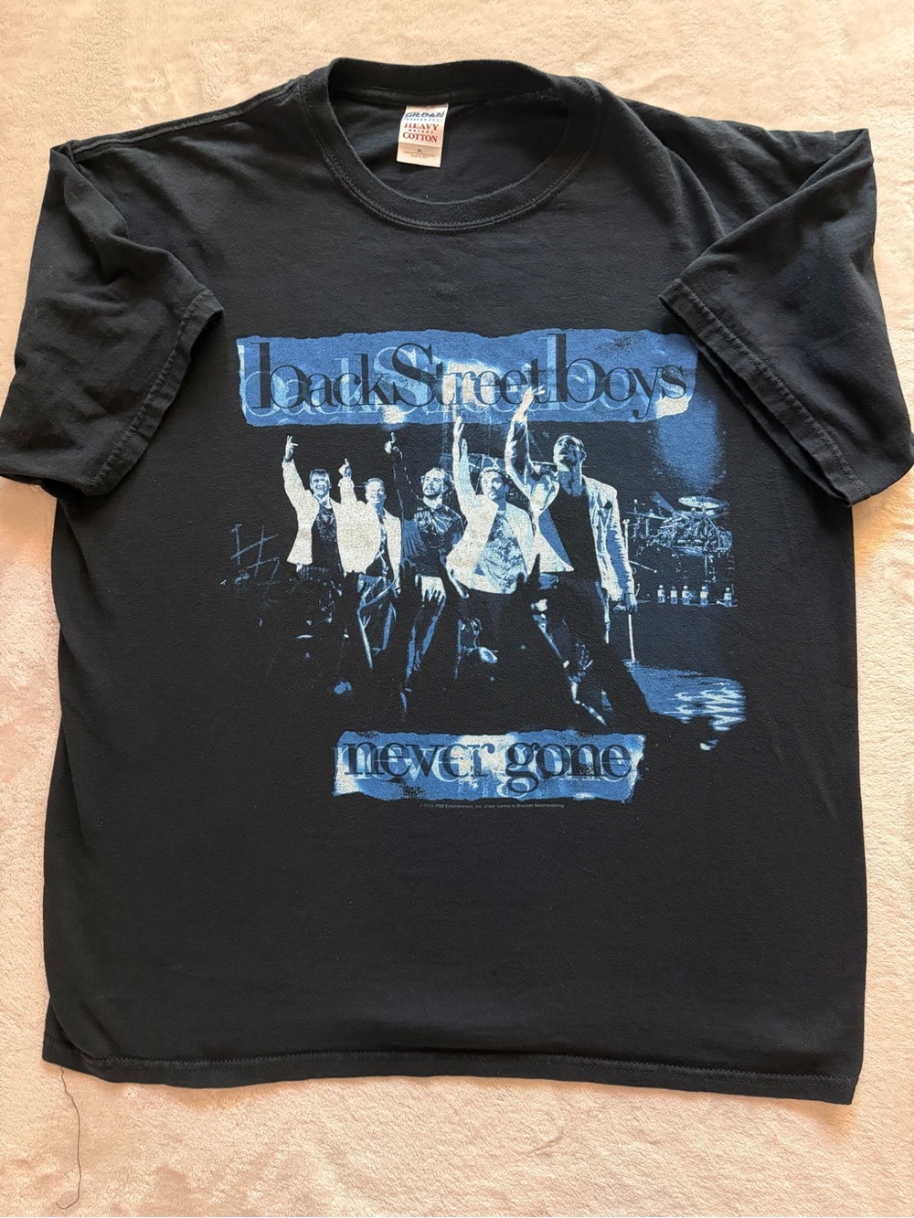 NWOT Vintage 2005 Backstreet Boys Never Gone Tour Tee XL Deadstock Y2K